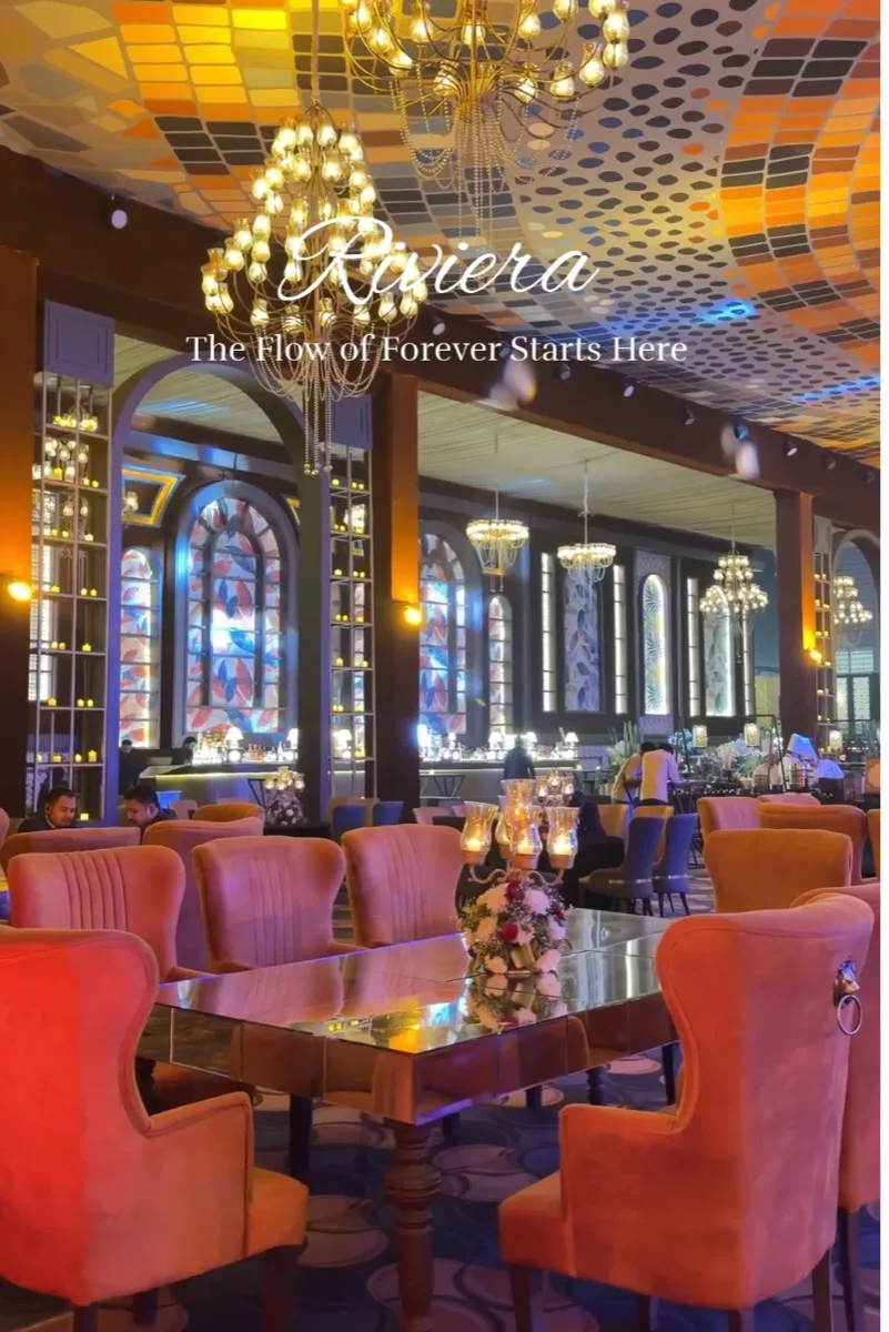 Celebration decor inside Riviera Resort